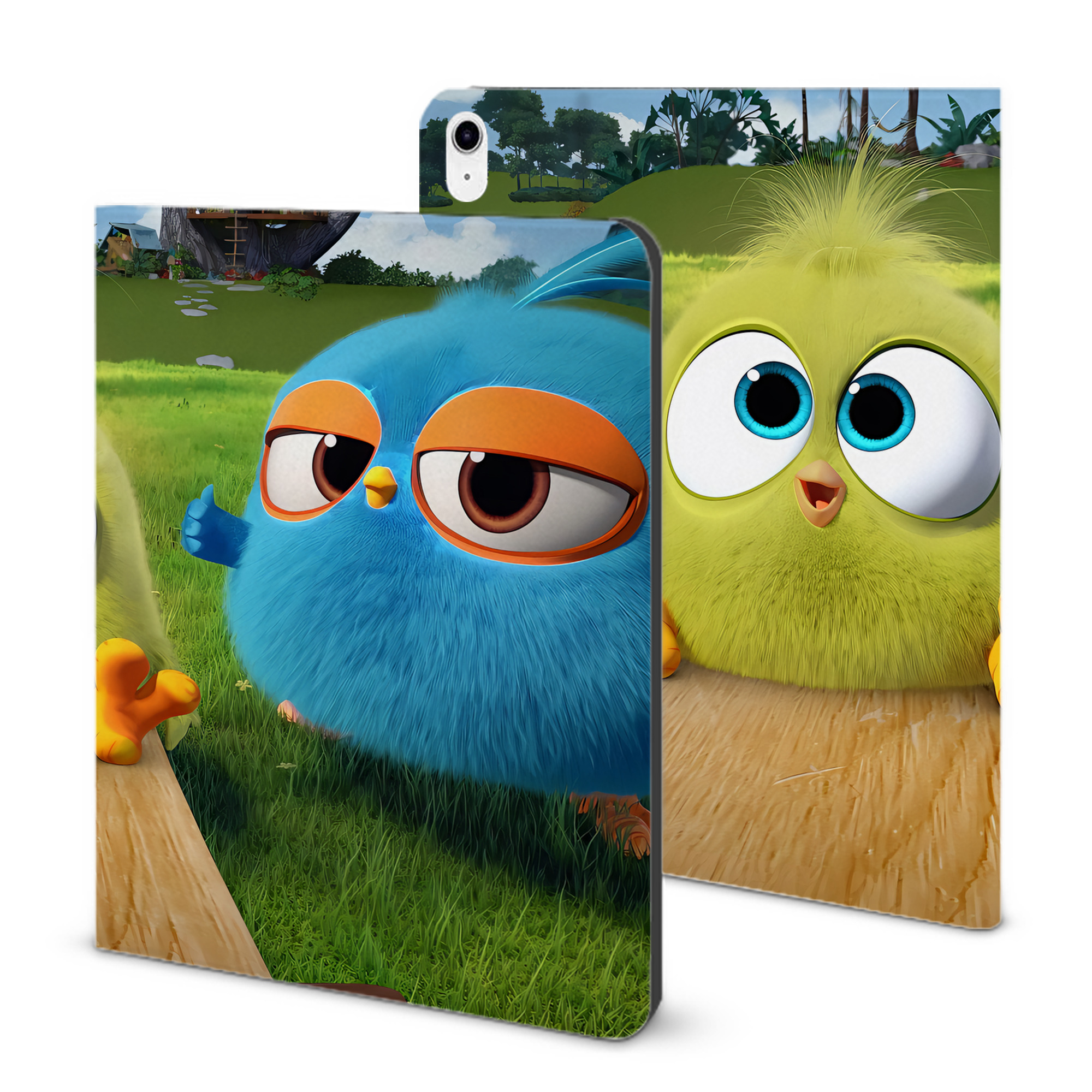 （画像用） Angry Birds アングリーバード IPad ケース ブック型 PUレザー TPU 耐衝撃 軽量 薄型 ペン収納なし 全面保護 IPad 各モデル対応